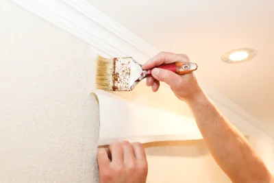 Pose de papier peint à Montéléger — revêtements muraux et toiles de verre